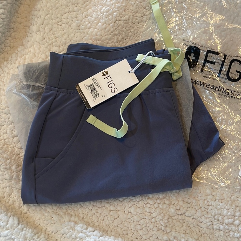 NWT Figs Zamora small petite high waisted jogger